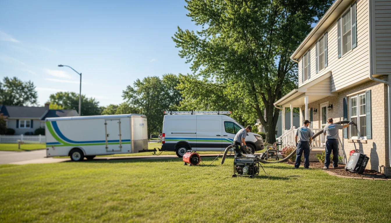 Flooded Basement Restoration And Cleanup With Repair in Wellman, IA near me